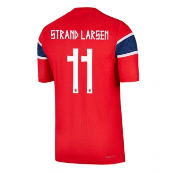 Billige Fotballdrakt Norge Jorgen Strand Larsen #11 Replika Hjemmedrakt VM 2026 Kortermet